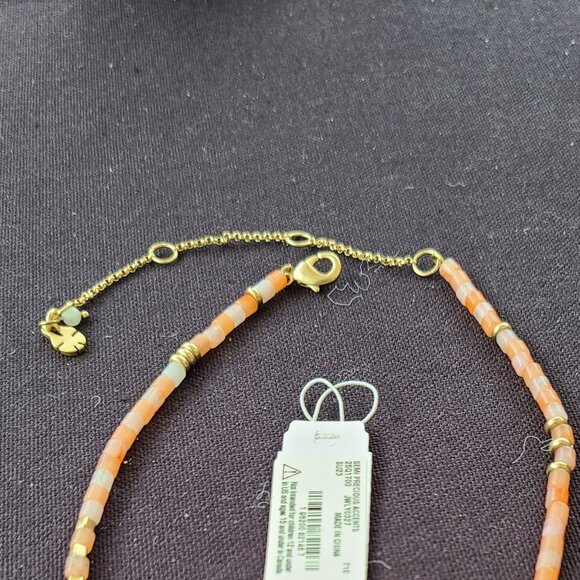NWT Semi Precious Accents 1/8" necklace. - Picture 3 of 6